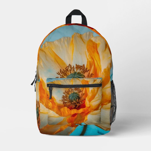 Orange Beauty Bedruckter Rucksack (Vorderseite)