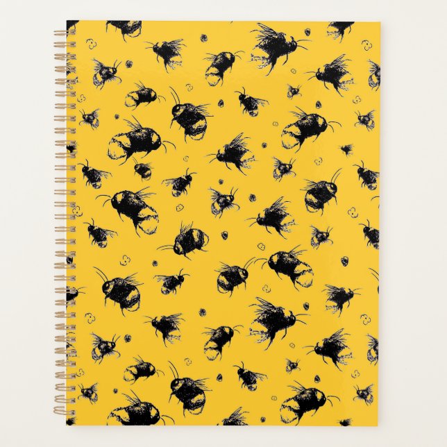 Orange Bee Design Planner - Cadeau de Noël pour ma (Devant)