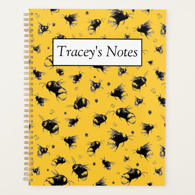 Orange Bee Planner - Personalisiertes Weihnachtsge Planer (Vorderseite)