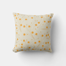 Orange Beige Retro Y2K 70er Blume Muster