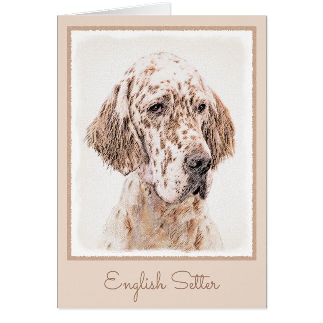 Orange Belton Painting Dog Art (Devant)