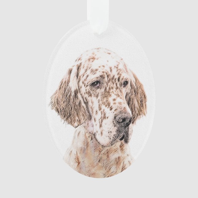 Orange Belton Painting Dog Art (devant)