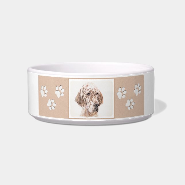 Orange Belton Painting Dog Art Napf (Rechts)