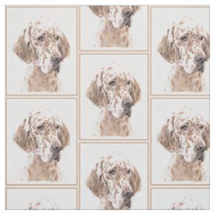 Orange Belton Painting Dog Art Stoff