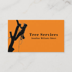 Orange Beruflich Tremingeservice Business Visitenkarte