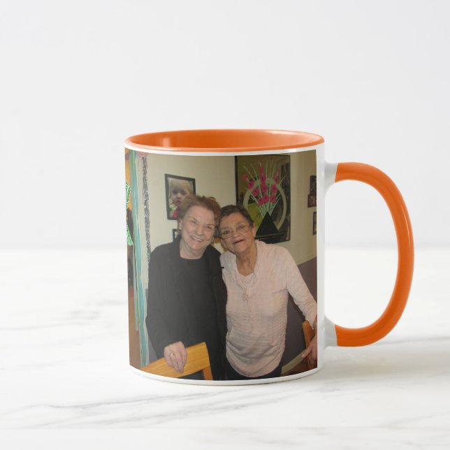 Orange Best Friends Coffee Mug (Droite)
