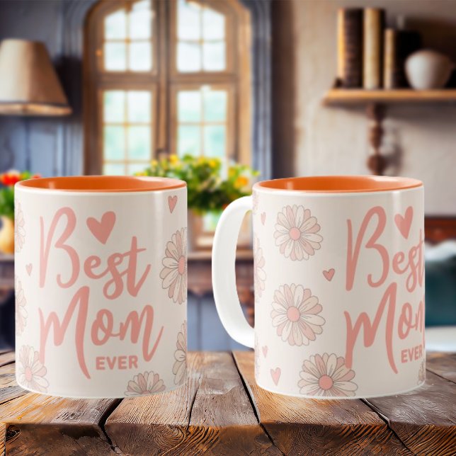 Orange Best Mama Ever Mother Day Tasse (Von Creator hochgeladen)
