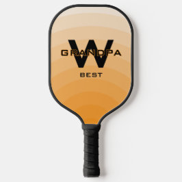 Orange Best Opa Monogrammiert Pickleball Schläger