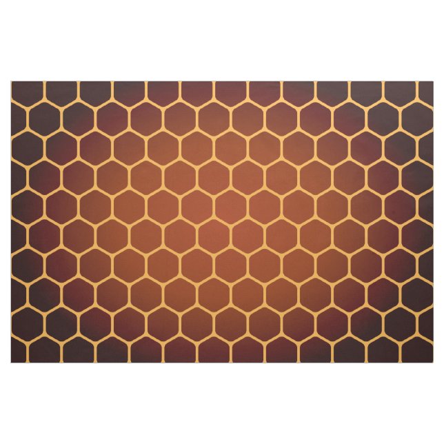 Orange Bienenwabenmuster Stoff (Yard (91,4 cm))