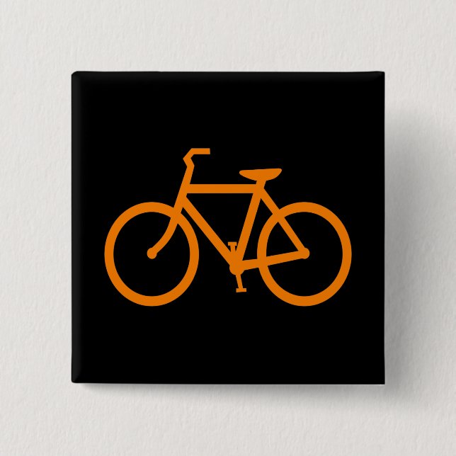 Orange Bike Button (Vorderseite)