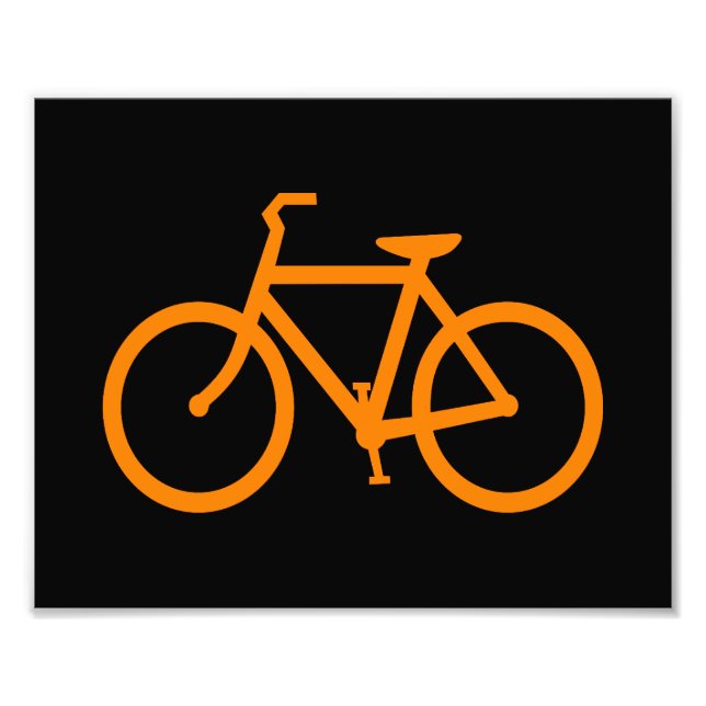 Orange Bike Fotodruck (Vorne)