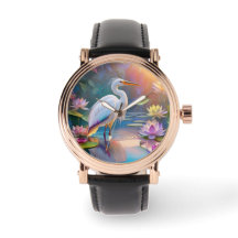 Orange Billed White Heron Fantasy Bird
