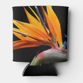 Orange Bird of Paradise Pflanze Blütenblume Dosenkühler