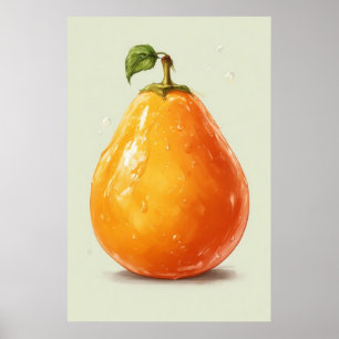 Orange Birne Poster