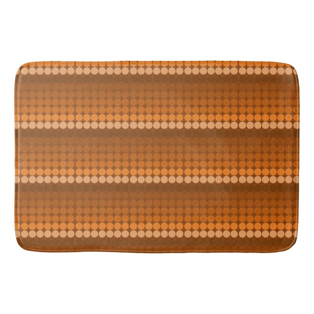 orange bis braun Mod-Punkte-Kreisen des mittleren  Badematte (Vorderseite)