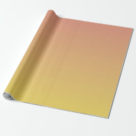 Orange bis Yellow Ombre Muster Geschenkpapier