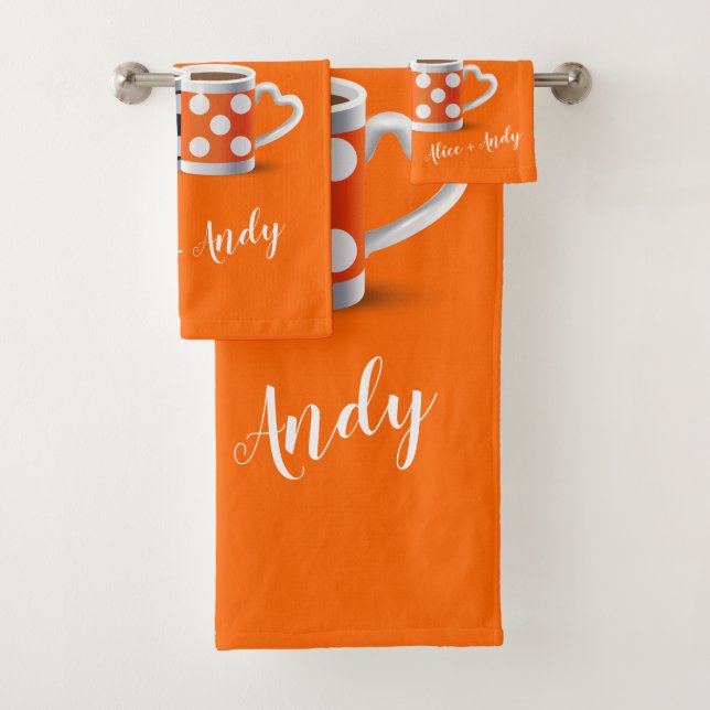 Orange + Black Coffee Color Design tendance POP AR (En situation)