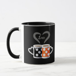 Orange + Black Coffee Color Trenddesign POP ART Tasse