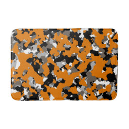 Orange Black Gray Tan Camouflage Camouflage drucke Badematte