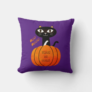 Orange Black Lila Niedliche Moderne Halloween Pump Kissen
