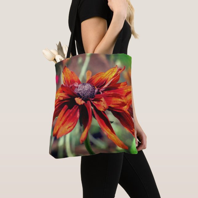 Orange Black Mit Augen Susan Blume Nah Up Tasche (Von Nahem)