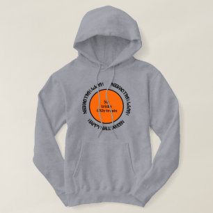 Orange Black Modern Stilvolles Happy Halloween Hoodie