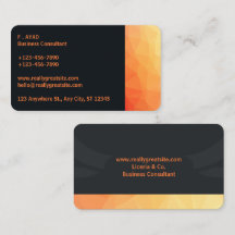 Orange & Black Modern