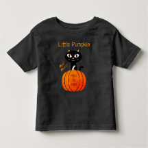 Orange & Black Niedlich Spooky Cat Pumpkin Hallowe