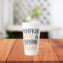 Orange & Black Pumpkin Gewürz-Erntedank Angebot Milchtasse