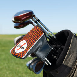 Orange Black Raute Mit Monogramm Golfers Liebling Golf Headcover