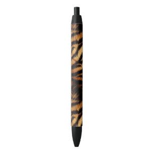 Orange Black Tiger Stripes Animal Print Kugelschreiber