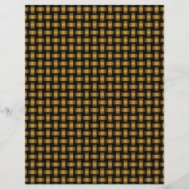 Orange Black Weave Pattern Briefbogen
