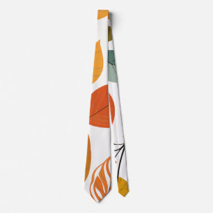 Orange Blätter Neck Tie Krawatte