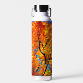 Orange Blätter Trinkflasche