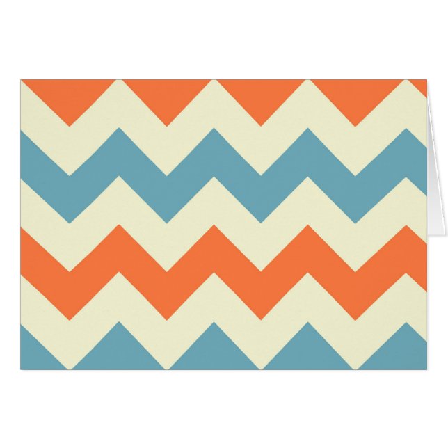 Orange blauer Zickzack Zickzack stripes (Vorderseite (Horizontal))