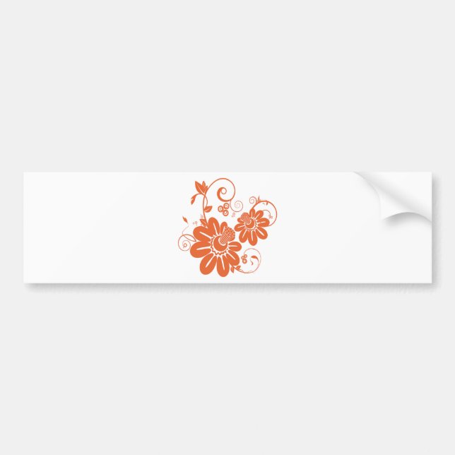 Orange Blossom Autoaufkleber (Vorne)