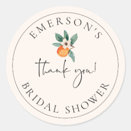 Orange Blossom Brautparty Gefallen Sticker E200