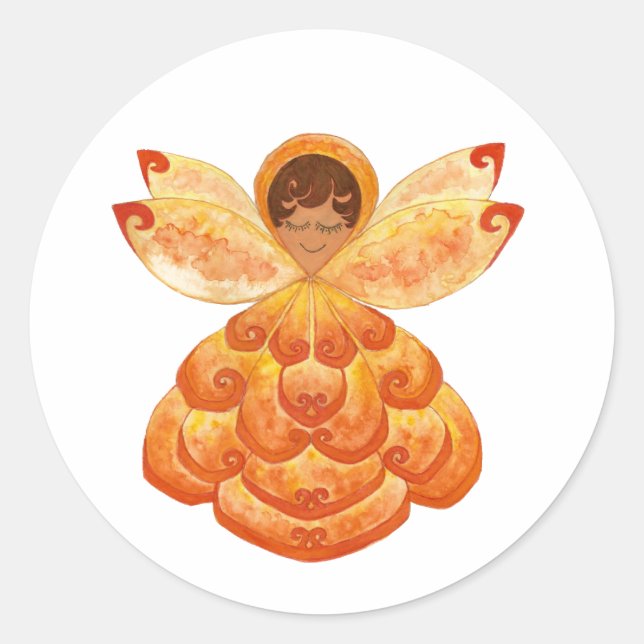 Orange Blossom Pixie Sticker (Vorderseite)