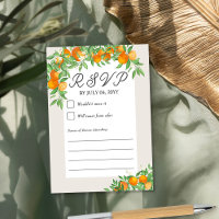 Orange Blossom Wedding Neutral Gerahmt