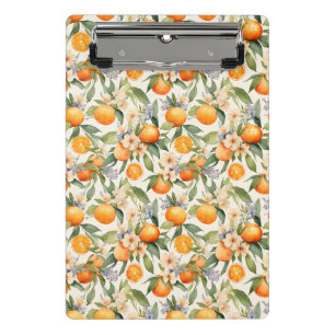 Orange Blossom Zwischenablage Mini Klemmbrett