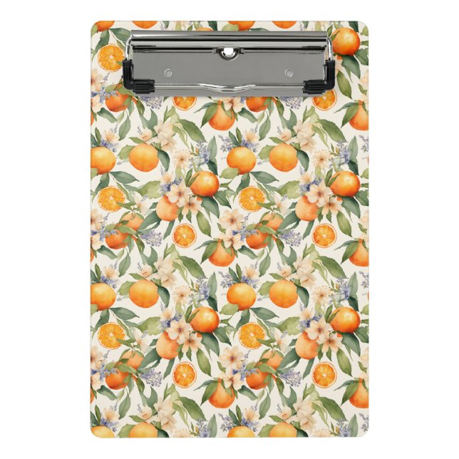 Orange Blossom Zwischenablage Mini Klemmbrett (Vorderseite)