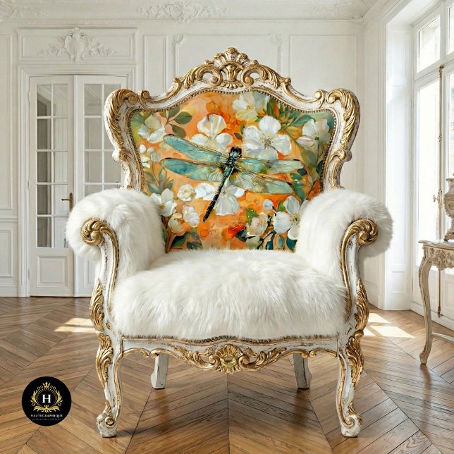 Orange Blossoms Dragonfly Vintage Decoupage Seidenpapier (Von Creator hochgeladen)