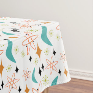 Orange Blue Atoming Boomerang Muster Mitte des Jah Tischdecke