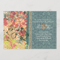 Orange Blue Boho Chic Sinti und Roma Hochzeit Einl