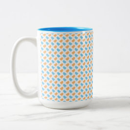 ORANGE & BLUE EASTER CHICKS ZWEIFARBIGE TASSE
