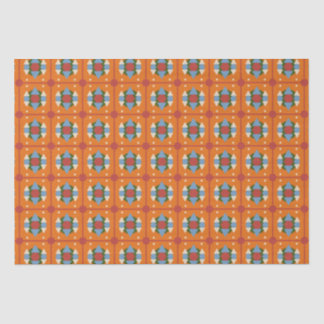 Orange Blue Seidenpapier