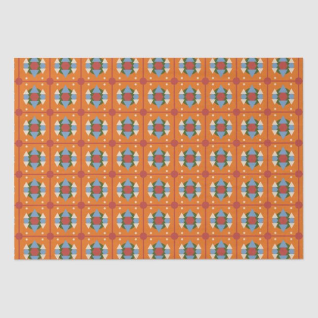 Orange Blue Seidenpapier (Vorderseite)