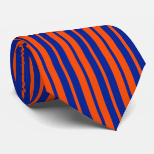 Orange Blue Stilelemente Design Streifen Krawatte