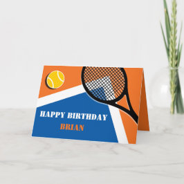 Orange - Blue Tennisplatz - individuell anpassbare Karte