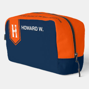 Orange Blue Toilettenbeutel für Mann/Vater Waschbeutel